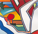 Gemaelde Reproduktion von Tom Wesselmann, Sunset Nude (Variation # 2)