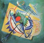 Gemälde Reproduktion von Vasilii Kandinsky Rotes ovales