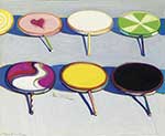 Gemälde Reproduktion von Wayne Thiebaud Sieben Sauger