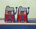 Gemälde Reproduktion von Wayne Thiebaud Zwei Jackpots