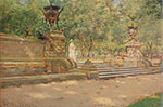 Gemälde Reproduktion von William Merritt Chase Prospek Park