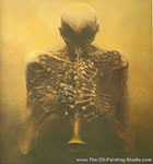 Gemälde Reproduktion von Zdzislaw Beksinski Pipette