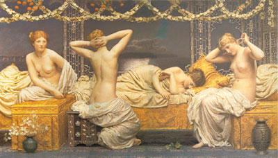 Albert Moore Noche de verano reproduccione de cuadro