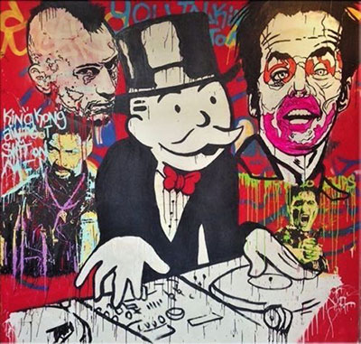 Alec Monopoly  reproduccione de cuadro