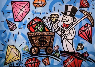 Alec Monopoly  reproduccione de cuadro