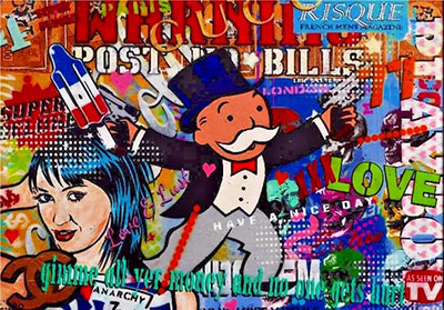 Alec Monopoly Que tengas un buen día. reproduccione de cuadro