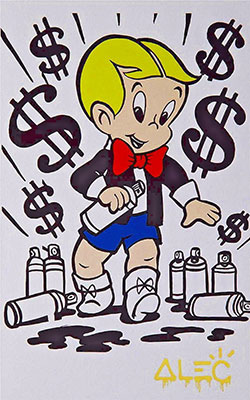 Alec Monopoly Richie. reproduccione de cuadro