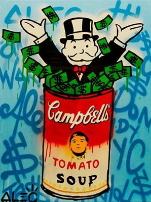 Alec Monopoly  reproduccione de cuadro