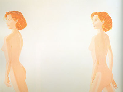 Alex Katz Nude rojo reproduccione de cuadro