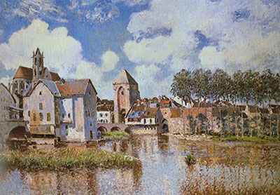 Alfred Sisley El Canel du Loing en Moret reproduccione de cuadro