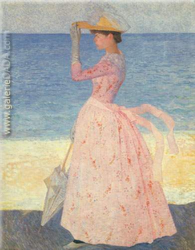 Aristride Maillol Mujer con Parasol reproduccione de cuadro