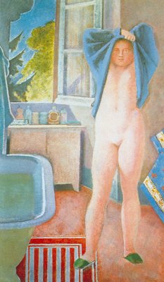 Balthasar Balthus Chica preparándose para un Bath reproduccione de cuadro