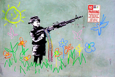 Banksy  reproduccione de cuadro