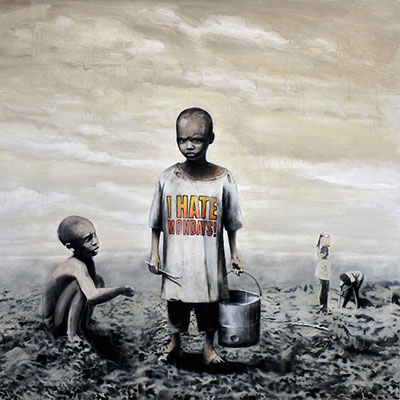 Banksy  reproduccione de cuadro