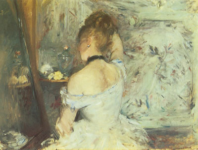 Berthe Morisot Mujer en su Toilette reproduccione de cuadro