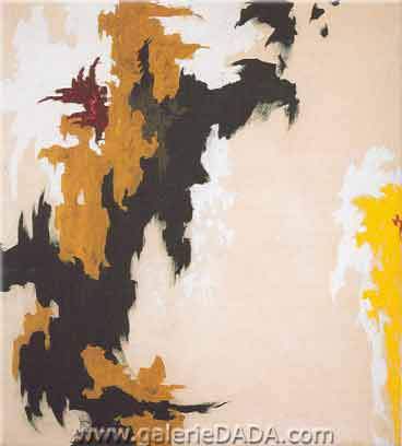 Clyfford Still 1947 - J reproduccione de cuadro