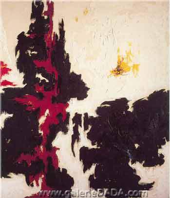 Clyfford Still 1947 - Y No. 1 reproduccione de cuadro