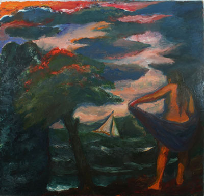 Elmer Bischoff  reproduccione de cuadro