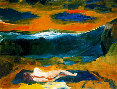 Elmer Bischoff Nubes azules reproduccione de cuadro