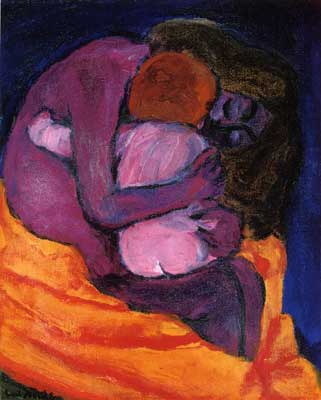 Emil Nolde Madre e hijo reproduccione de cuadro