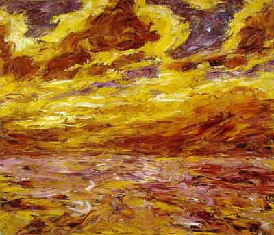 Emil Nolde Mar de otoño reproduccione de cuadro