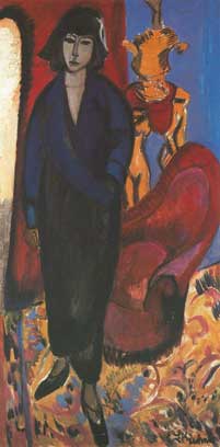 Ernst Ludwig Kirchner La chica rusa reproduccione de cuadro