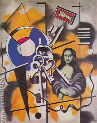 Fernand Leger Mona Lisa con Keys reproduccione de cuadro