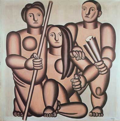 Fernand Leger Tres cifras reproduccione de cuadro