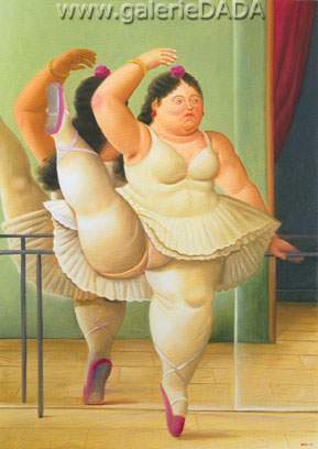 Fernando Botero Bailarina en el Polo reproduccione de cuadro