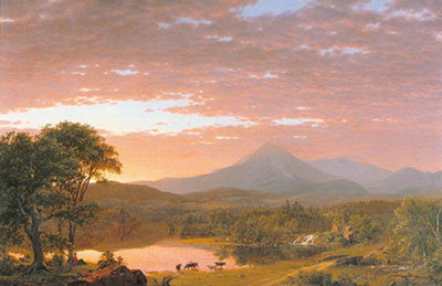 Frederic Edwin Church Monte Ktaadn reproduccione de cuadro