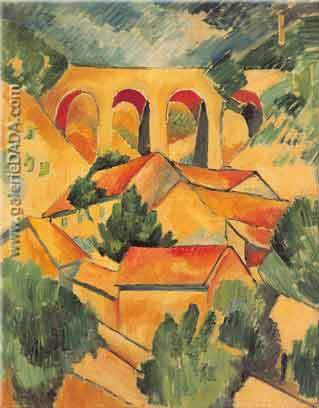 Georges Braque Viaducto en Letraque reproduccione de cuadro