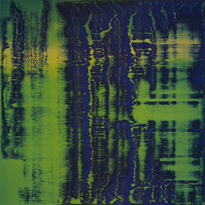 Gerhard Richter Verde - Azul reproduccione de cuadro