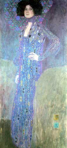 Gustave Klimt Retrato de Emile Floge reproduccione de cuadro