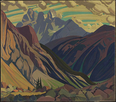 James E. H. MacDonald Mount Goodsir, Yoho Park reproduccione de cuadro