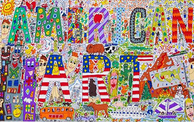 James Rizzi Made in USA reproduccione de cuadro