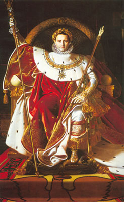 Jean-Dominique Ingres Napoleón I en el Trono reproduccione de cuadro