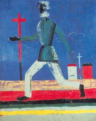 Kasimar Malevich Sin título (hombre corriendo) reproduccione de cuadro