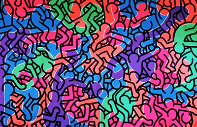 Keith Haring  reproduccione de cuadro