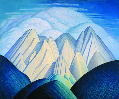 Lawren Harris Montañas cerca de Jasper reproduccione de cuadro