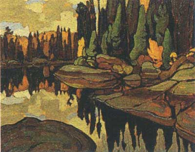 Lawren Harris Reflecciones de Algoma reproduccione de cuadro