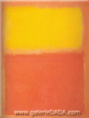 Mark Rothko Naranja y amarillo reproduccione de cuadro