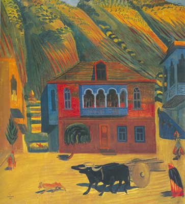 Martiros Saryan Buenas tardes. Viejo Tiflis reproduccione de cuadro