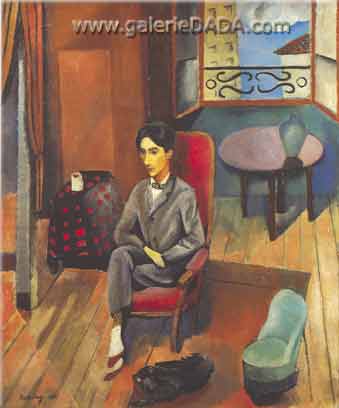 Moise Kisling Jean Cocteau reproduccione de cuadro