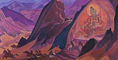 Nicholas Roerich Mando de Rigden Djapo reproduccione de cuadro