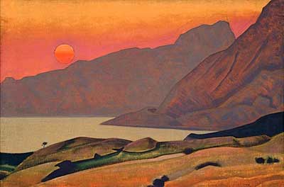 Nicholas Roerich Monhegan, Maine reproduccione de cuadro