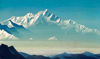 Nicholas Roerich Monte de los Cinco Tesoros reproduccione de cuadro