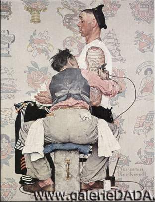 Norman Rockwell  reproduccione de cuadro