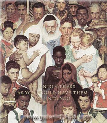 Norman Rockwell  reproduccione de cuadro