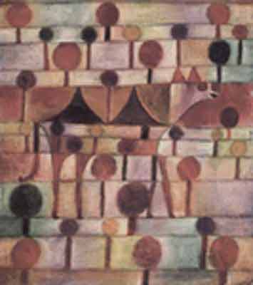 Paul Klee Camello (en paisaje rítmico con árboles) reproduccione de cuadro