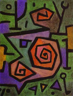 Paul Klee Rosas heroicas reproduccione de cuadro